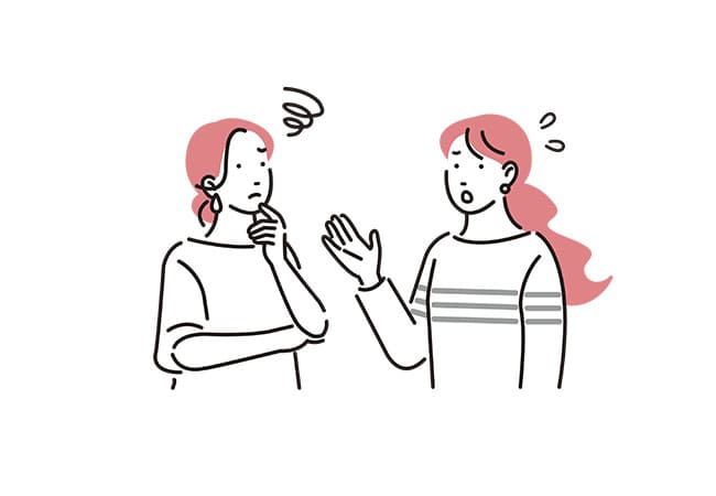 話が伝わらない様子